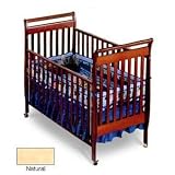 Flat Slat Sleigh Crib Finish: Natural