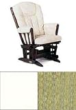 Dutailier Multiposition Maple Glider Wood: White,Fabric: 5001
