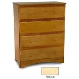 Angel Line Four Drawer Chest Finish: Natural