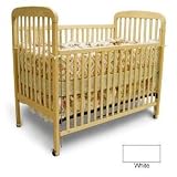 Contemporary Crib by Angel Line Finish: White