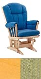 Dutailier Maple Glider Wood: Natural,Fabric: 5001