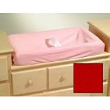 Contour Changing Pad Cover - Terry Cloth Pattern: Red