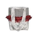 Hottie Tottie Black Toile Diaper Bag with Beads and Fringe