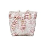 Hottie Tottie Pink Toile Canvas Diaper Tote