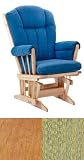Dutailier Maple Glider Wood: Pine,Fabric: 5001