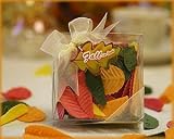 AVAILABLE FOR DELIVERY ON 9/24/06 Soap Petals Fall in Love Leaf in Clear Box with Ribbon and Tag (24 per order) Wedding Favors