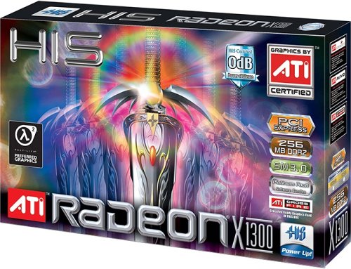 Heimkinosysteme: HIS ATI RADEON X1300 256MB DDR2 Grafikkarte PCI-E (128BIT DUAL LINK DVI TVO Passiv-K�hlung), Retail