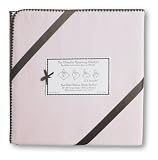 SwaddleDesigns Ultimate Receiving Blanket  - Solid Pastel - Pastel Pink with Chocolate Brown Trim