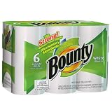 Bounty Paper Towels, White, Regular Size (Pack of 24)