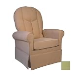 Demare Gliders Upholstered Ottoman Color: Lime