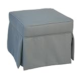 Demare Gliders Upholstered Ottoman 2259 Pattern: Blue