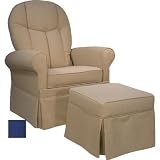 Demare Gliders Upholstered Glider & Ottoman 2059 Color: Blue