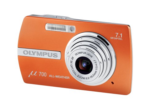 DVD Player: Olympus �-Digital 700 Digitalkamera (7 Megapixel) orange inkl. 256MB xD-Karte
