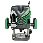 Hitachi M12V2 15 Amp 3-1/4 Horsepower Plunge Base Variable Speed Plunge Router with 1/4-Inch and 1/2-Inch Collets