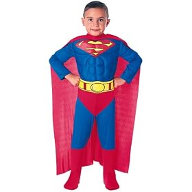 Click here to buy Superman Muscle Chest Costume (Child Medium 8-10).