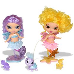 Barbie Fairytopia Mermaidia: 5 Merfairies - Purple and Yellow by Barbie