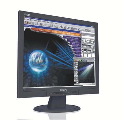 Projektoren: Philips 170S7FB 17 Zoll TFT Monitor (Kontrast 600:1, Reaktionszeit 8ms) schwarz
