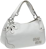 Miu Miu Women's Leather Handbag, White