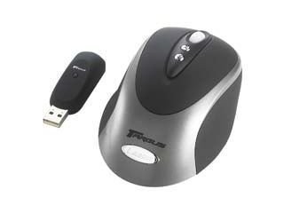 TV Ger&auml;te: Targus 8-Tasten Maus mit Scrollrad, optisch, USB schnurlos, silber
