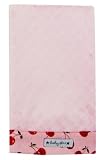 Pink Cherry Diamond Diaper Burp