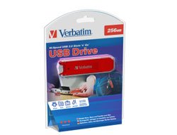 Verst&auml;rker und Receiver: Verbatim Standard Red 256MB GB USB-Speicher 2.0 (New Design) (Retailverpackung)