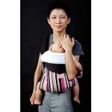Ellaroo Mei Hip Baby Carrier - Mumbai / Black Organic Cotton Canvas