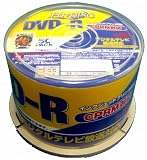 MAG-LAB CPRM対応DVD-Rメディア 8倍速対応 ワイドタイプインクジェットプリンタ対応ホワイト 50枚スピンドルパック HD DVRC12 8XPW50PS