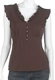 JTB Womens Ruffle Sleeveless Top