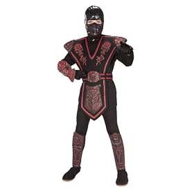Halloween Kids Red Ninja Costume by Halloweencostumes4all