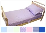 Toddler Bed Sheet Set - Lavender Dots
