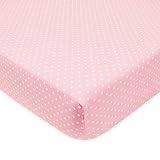 Pink Dots Fitted Crib/Toddler Sheet - (28" x 52") with 9" deep pocket
