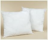 Set of Two Feather/Down EURO 18x18 Pillow Form Cushion 28 OZ Filled Each Pillow