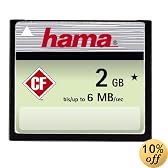 Hama Compact Flash (CF) 2GB Speicherkarte (original Handelsverpackung)