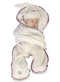 Teddytoes Cotton Pink Satin Trim Sz 2 (6-18 Mo)