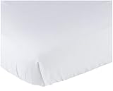 Solid White Fitted Crib Sheet