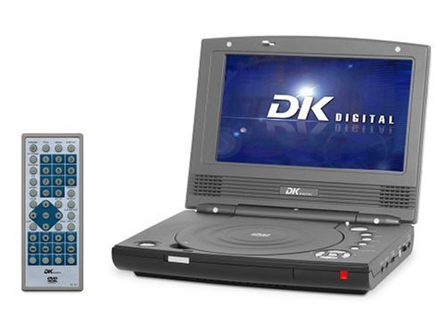 Digitalkameras: DK Digital DVP 188 Tragbarer DVD-Player 7 Zoll / 17,8 cm schwarz