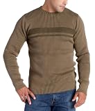 Nautica Jeans Mens Promo Chest Stripe Plaited Crew Sweater