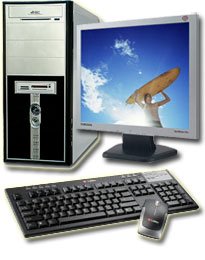 Camcorder: CSL Dynamic Vision 6022 Desktop-PC (Athlon XP 3000+, 120GB HDD, 1024MB DDR, DVD, ATI 9250, Sound, LAN, 17 Zoll TFT 8ms, Funkmaus und -tastatur)