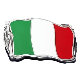 Italian Flag Belt Buckle