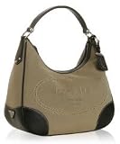Prada black 'Logo Jacquard' large hobo