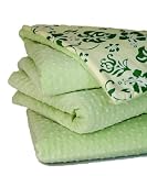 Kumfie Baby Blanket, Mint Bumps With Green And Cream Hawaii