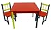 Childrens Wooden Table with Two Chairs