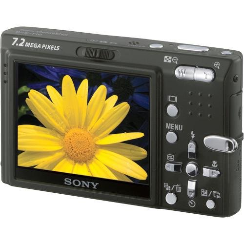 Sony Cybershot DSC-T10 7.2MP Digital Camera with 3x Optical Steady Shot Zoom (Black)