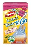 Lipton, Iced Tea To Go With Rasberry, 10 Count Boxes (Pack of 12)