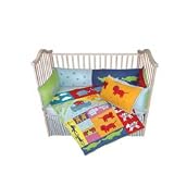 Hand Quilted 5 Piece Crib Bedding Set
