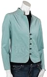 Live A Little Womens Corduroy Jacket with Smocking