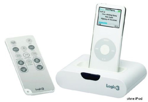 Lautsprecher: Logic3 Universal Dock f�r iPod 3G, 4G, mini, nano, video weiss