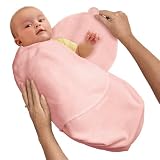 Swaddleme&reg; Adjustable Infant Wrap 100% Cotton Knit Large Pink