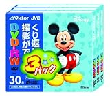 Victor �r�f�I�J�����p8cmDVD-RW �Жʘ^��p 3�� �~�b�L�[�}�E�X [VD-W30MKA3]