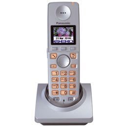 Projektoren: Panasonic Mobilteil KX-TGA810EXS/ 8120/ 8122 inkl.Ladeschale KX-TG8120 silber